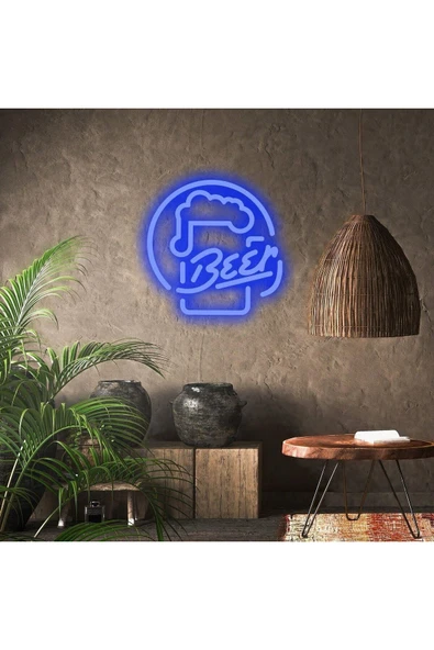 BEER Yazılı ve Şekilli Neon Tabela ürün görseli 1