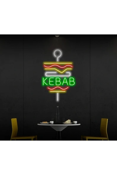 KEBAB Yazılı ve Şekilli Neon Tabela ürün görseli 1