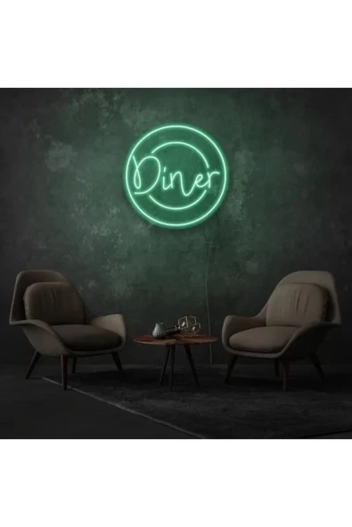 Restoranlara Özel Diner Yazılı Neon Tabela ürün görseli 1