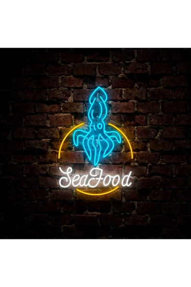 Sea Food Yazılı Neon Tabela ürün görseli 1
