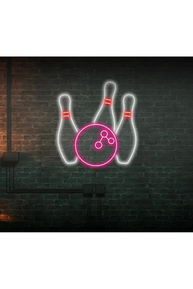 Bowling Topu ve Lobutu Şekilli Neon Tabela ürün görseli 1