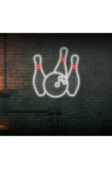 Bowling Topu ve Lobutu Şekilli Neon Tabela ürün görseli 1