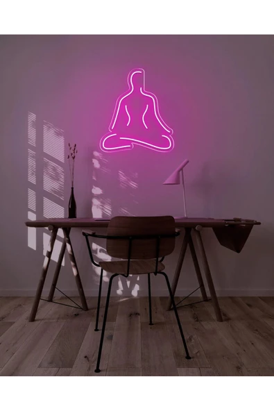 Yoga Yapan İnsan Figürlü Neon Tabela ürün görseli 1