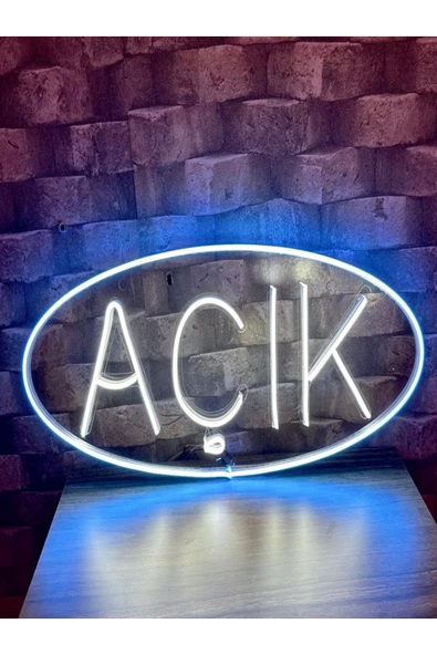 Ayarlanabilir Çakarlı AÇIK Yazılı Neon Tabela ürün görseli 1