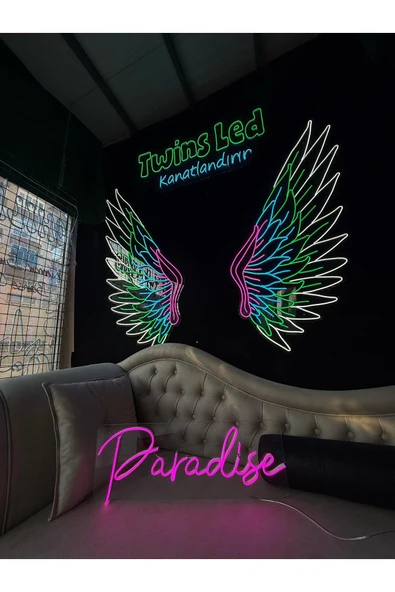 Paradise Yazılı Neon Tabela - Resim 2