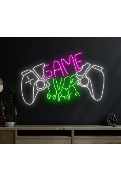 GAME Yazılı ve Şekilli Neon Tabela ürün görseli 1