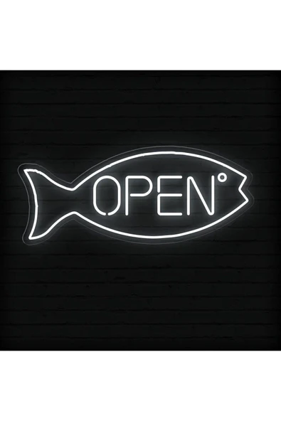 OPEN Yazılı ve Şekilli Neon Tabela ürün görseli 1
