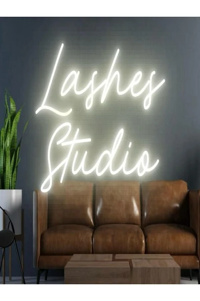 Lashes Studio Yazılı Neon Tabela ürün görseli 1