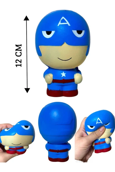 Marvel Hero Kaptan Amerika Squishy, Büyük BOY 10 cm Sukuşi ürün görseli 1