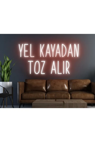 YEL KAYADAN TOZ ALIR Yazılı Neon Tabela ürün görseli 1