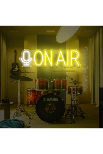 ON AIR Yazılı ve Şekilli Neon Tabela ürün görseli 1