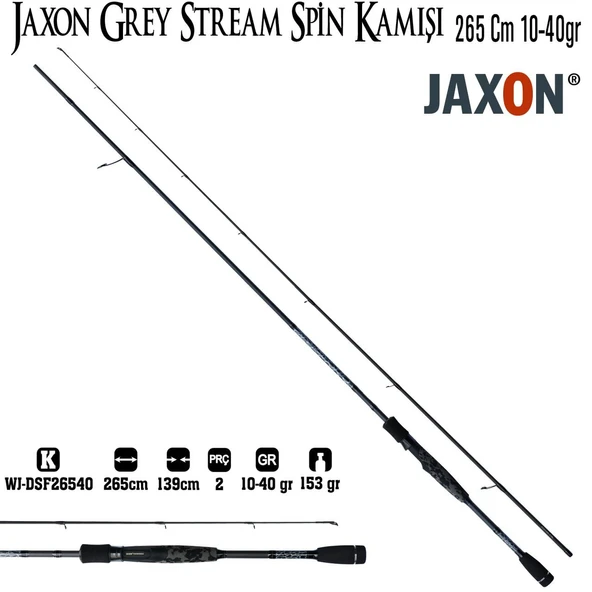 Jaxon Grey Stream Rod 265 Cm 10-40 Gr - Resim 2