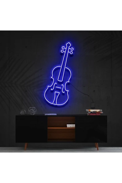 Keman Figürlü Neon Tabela ürün görseli 1