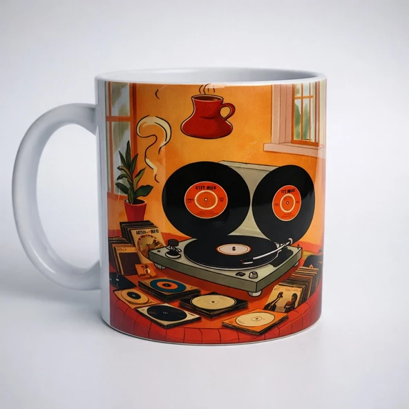 PRYDESIGN Nostalji Köşesi Seramik Kupa - Resim 5