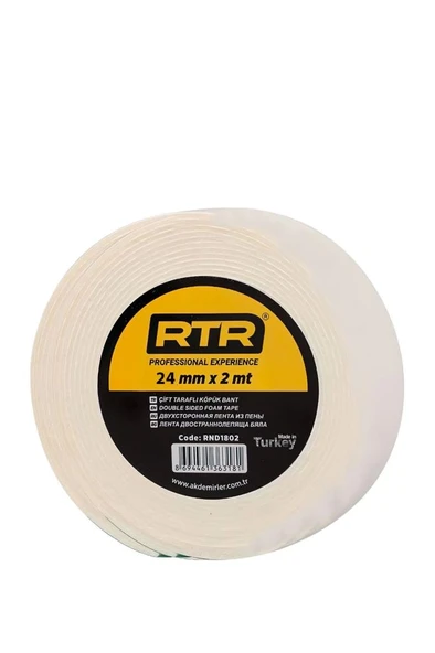 Rtr Çift Taraflı Köpük Bant 18Mm*2Mt Rnd1802 ürün görseli 1