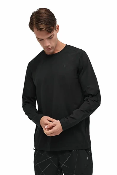 Lumberjack MB FACTS 14LJK-12829 5PR Siyah Erkek Uzun Kol T-Shirt 102025529 ürün görseli 1