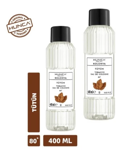 Hunca Tütün Kolonyası 400 ml Otantik Tütün Esansı 2 ADET ürün görseli 1