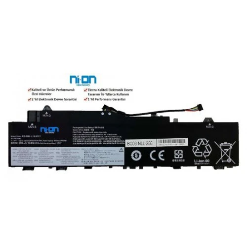Nion Lenovo 5B10W86939 L19M3PF4 uyumlu Laptop Notebook Batarya - Pil ürün görseli 1