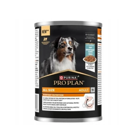 Pro Plan Jöle İçinde Balıklı Yetişkin Köpek Konservesi 400 gr ürün görseli 1