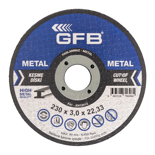 Gfb Metal Kesici Taş 230x3,0x22,23 - 5 Adet - GFB2357 ürün görseli 1