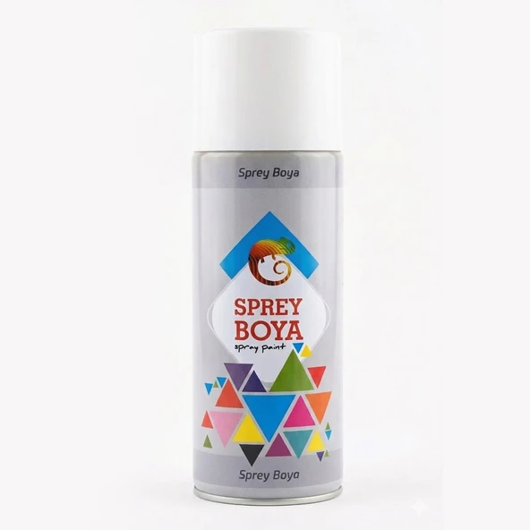 Beyaz Sprey Boya 400 ml Metal Ahşap Beton Yüzeylere Uygun Hobi Dekoratif Amaçlı Sprey Boya ürün görseli 1