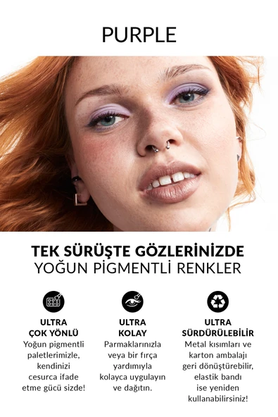 Ultra Colour Dörtlü Far Paleti - Purple - Resim 2