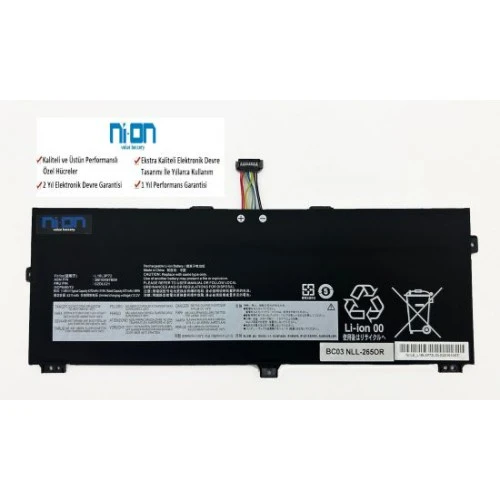 Nion Lenovo 5B10W13928 5B10W13929 5B10W13927 uyumlu Laptop Notebook Batarya - Pil ürün görseli 1