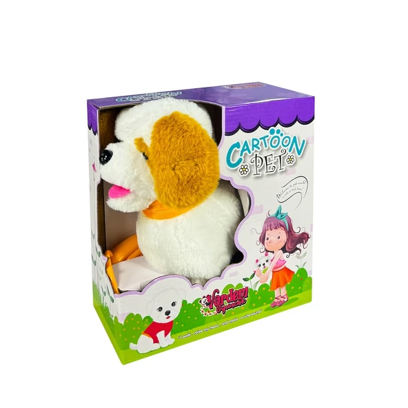 Vardem Peluş Tasmalı Yürüyen Köpek PFT-B019 ürün görseli 1