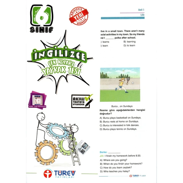 Türev 6. Sınıf Çek Kopar Y.T. İngilizce ürün görseli 1