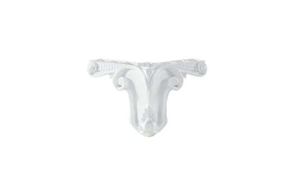 Oymalı Lükens Mobilya Ayağı Beyaz 12 cm x 4 Adet ürün görseli 1