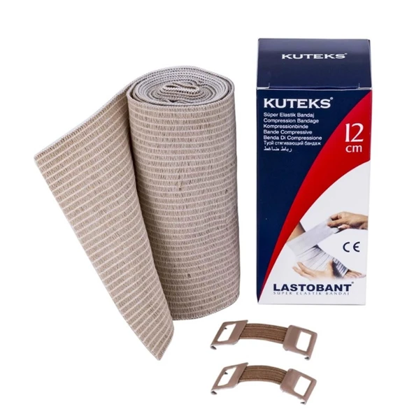 Kuteks Kuteks Elastik Bandaj 12CMx3.5M - Resim 2