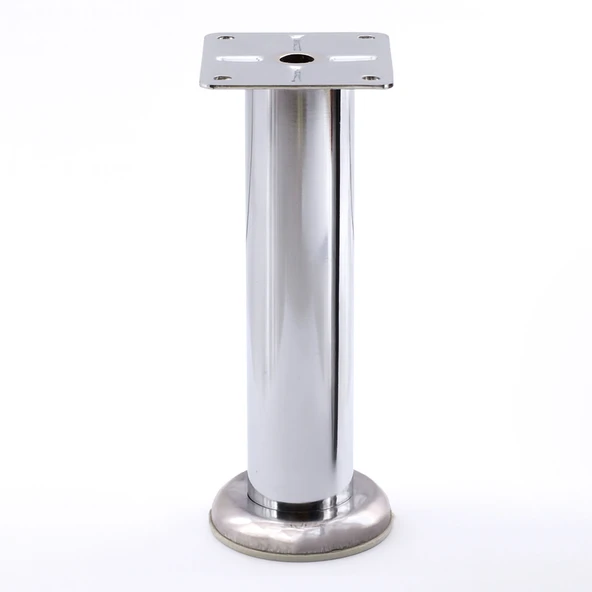 Tablalı Krom Metal 15 cm Gümüş Mobilya Ayağı Modern Koltuk Kanepe Dayanıklı Tv Ünite Ayağı Ayakları ürün görseli 1