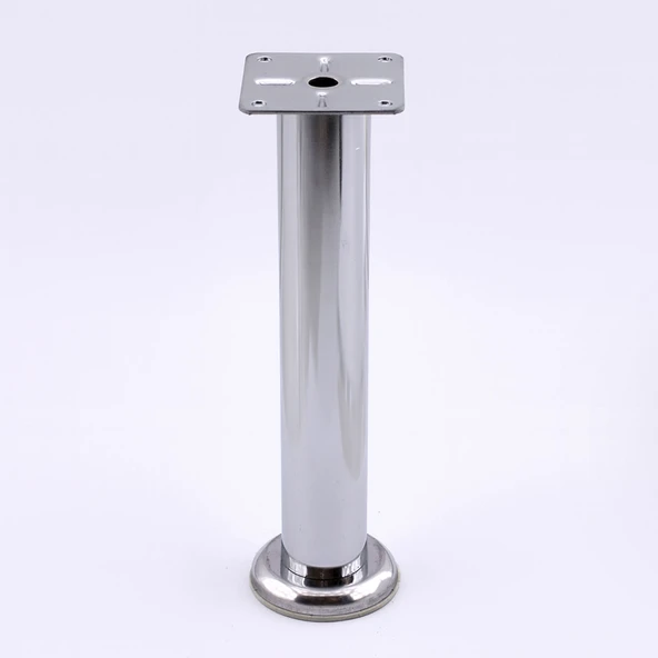 Tablalı Metal 20 cm Krom Gümüş Mobilya Ayağı Modern Koltuk Kanepe Dayanıklı Tv Ünite Ayağı Ayakları ürün görseli 1