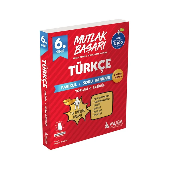 6. Sınıf Türkçe Fasikül Soru Bankası Muba Yayınları ürün görseli 1