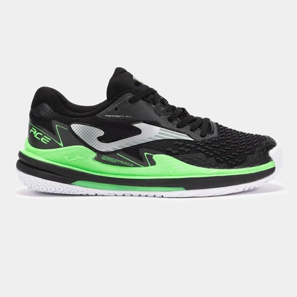 Joma TACEW2501AC Ace Sert & Toprak Kort Erkek Tenis Ayakkabısı - Siyah/Neon Yeşil ürün görseli 1