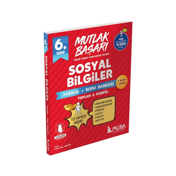 6. Sınıf Sosyal Bilgiler Fasikül Soru Bankası Muba Yayınları ürün görseli 1