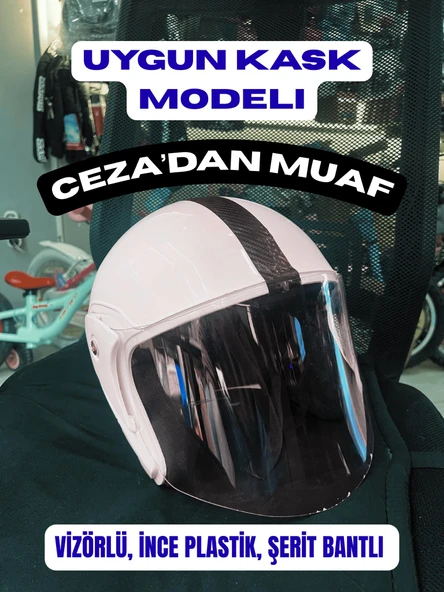 KASK ÇENE AÇIK BEYAZ ürün görseli 1