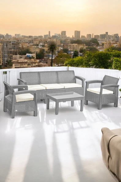 Holiday Amazon Üçlü Balkon Oturma Grubu ürün görseli 1