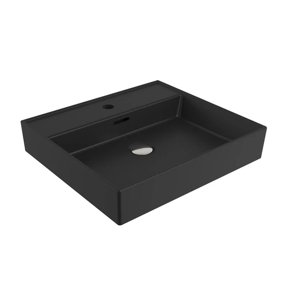 Bocchi Milano 50 cm Lavabo Batarya Delikli Mat Siyah 1644-004-0126 ürün görseli 1