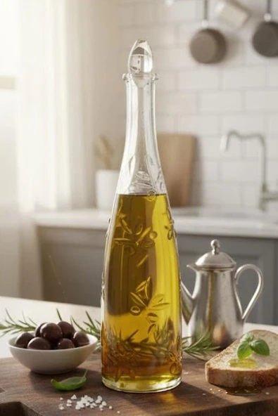 Paşabahçe El İmalatı Kristal Yağ Şişesi 850 ml 1027970 92392 ürün görseli 1