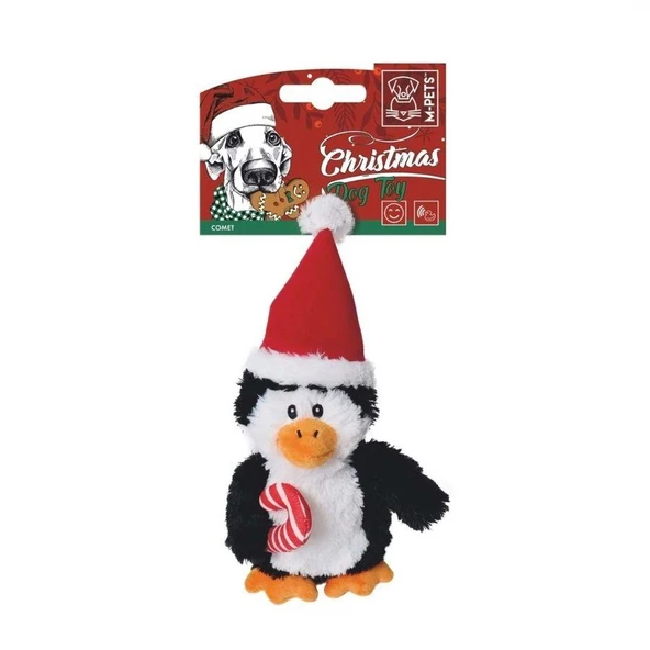 M-Pets Christmas Comet Peluş Penguen Köpek Oyuncağı 20 cm ürün görseli 1