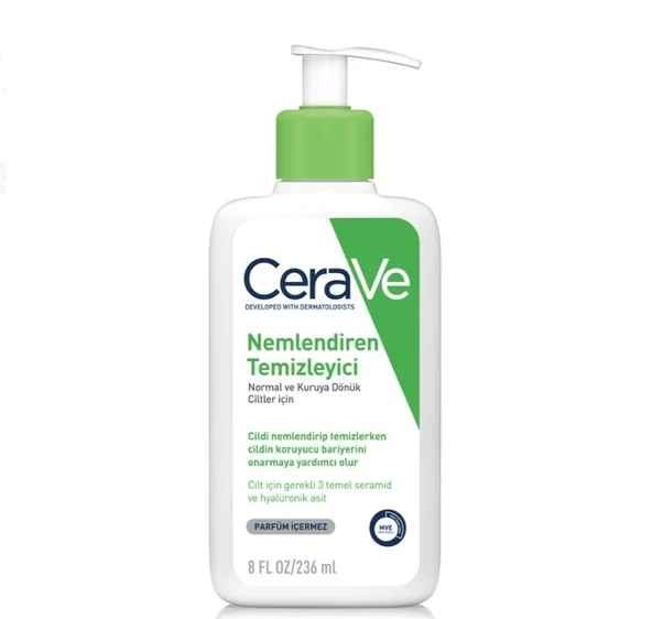 CeraVe Normal Ve Kuru Ciltler İçin Nemlendiren Temizleyici 236 ml ürün görseli 1
