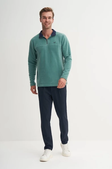 Cazador Yarım Balıkçı Yaka Kalın Polar Regular Fit Sweatshirt-56320 ürün görseli 1