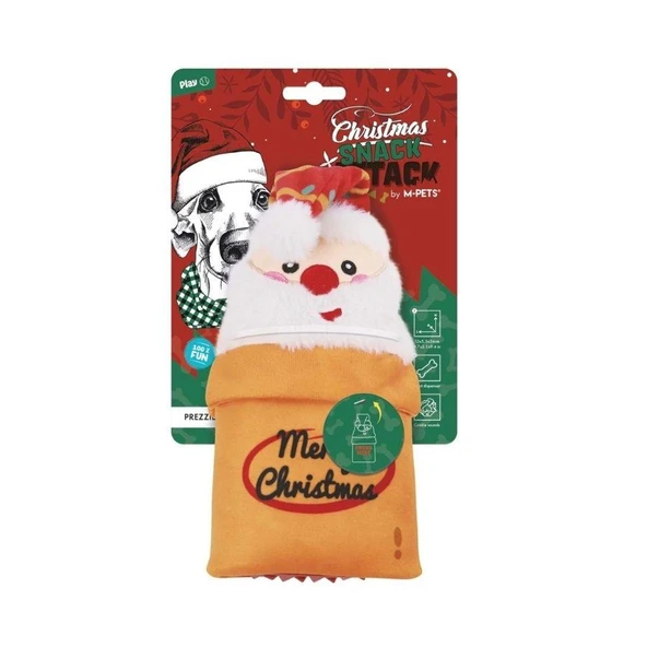 M-Pets Christmas Prezzie Ödül Hazneli Peluş Köpek Oyuncağı ürün görseli 1
