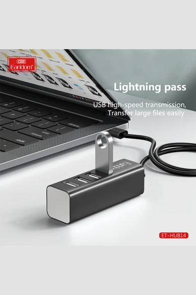 Fuchsia New USB to USB 3.0 Hub Adapter - Resim 3
