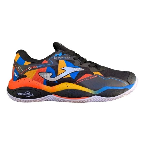 Joma TSMAW2531C Smash Erkek Tenis/Padel Turuncu Siyah Ayakkabı ürün görseli 1