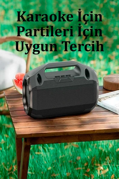 Qpen HA3 Mikrofonlu Bluetooth Kablosuz Hoparlör - Resim 4