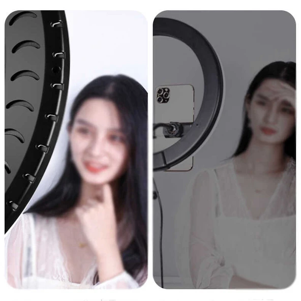 Fuchsia RL-21 Işıklı Telefon Tutucu Ring Light - Resim 3