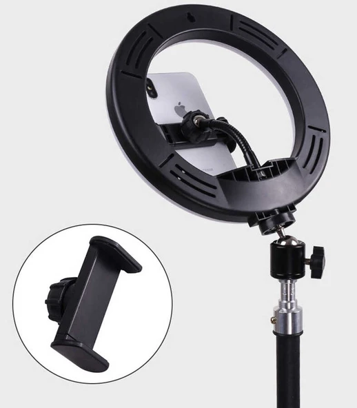 Fuchsia M20 Işıklı Telefon Tutucu Ring Light - Resim 5