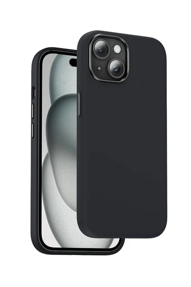 Fuchsia iPhone 15 ile Uyumlu Rosana Silikon Kılıf ürün görseli 1